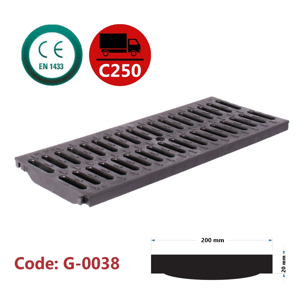 Plastic Grate (Korpi - Slotted)