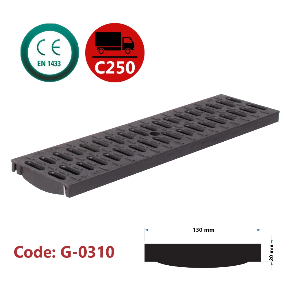 Plastic Grate (Korpi - Slotted)