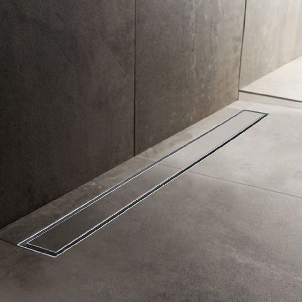 Linear Shower Drain with Ceramic Insert